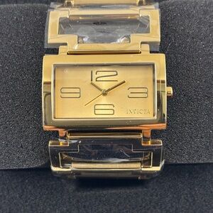 Invicta Gold Geometric Watch